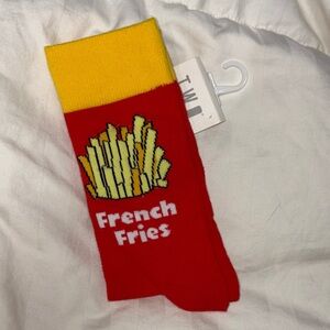 Trendy Brand New Graphic French Fries Socks🔥